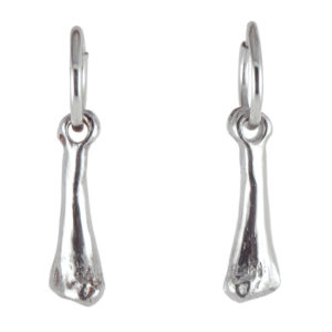 earring bone hoop silver