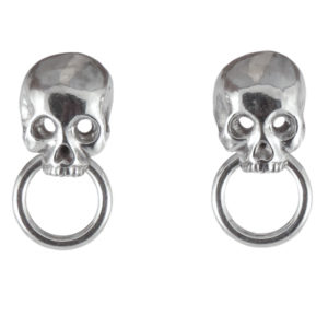 earrings skull doorknockers front