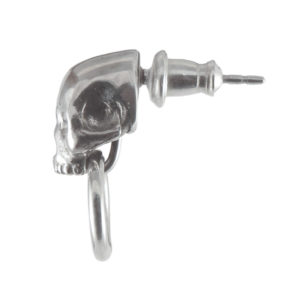 earrings skull doorknockers side