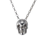 sterling silver skull necklace