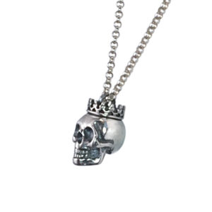 silver skull crown medium